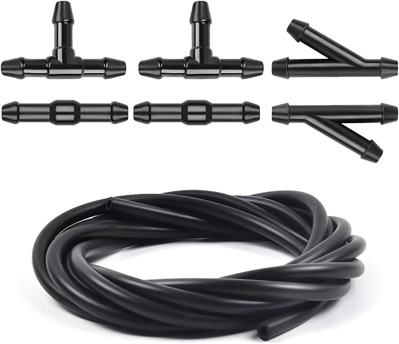 deemars Windshield Washer Nozzles Kit, Front Windshield Spray Nozzles Wiper Spray Washer Jet and Fluid Hose with Connectors for Honda Pilot 2009-2012 2014 2015, Replaces OEM # 76810-SZA-A01ZA (Hose Kit) - Image 1